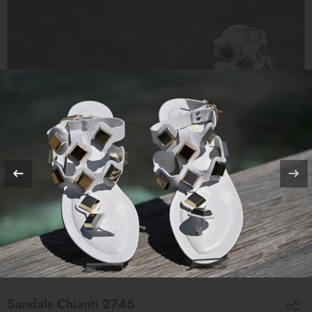MARE BLU made  in Italy -  leather woman’s sandals - size 7.5 - NWT